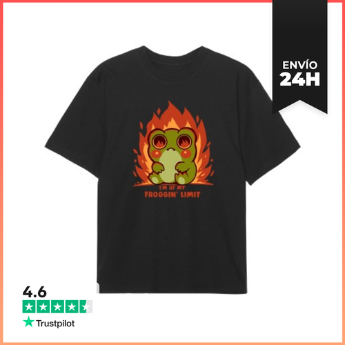 Camiseta Oversize En Mi Límite De Rana - Camiseta Oversized - latostadora.com - Modalova