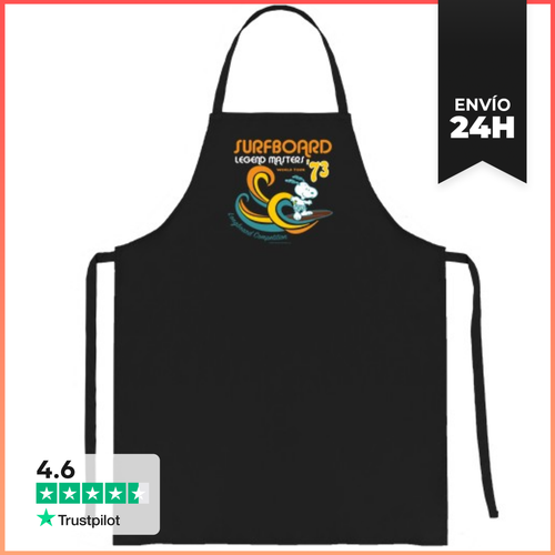 Delantal Surfboard World Tour 73 Snoopy LaTostadora - latostadora.com - Modalova