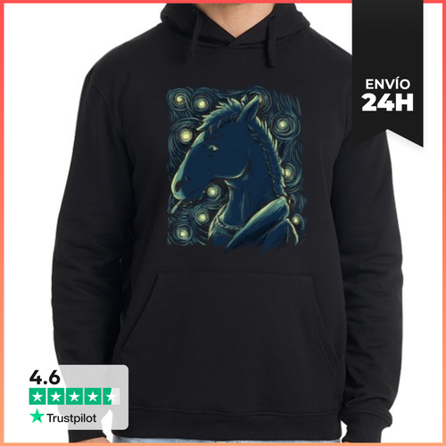 Sudadera Unisex Con Capucha Caballo Estrellado LaTostadora - latostadora.com - Modalova