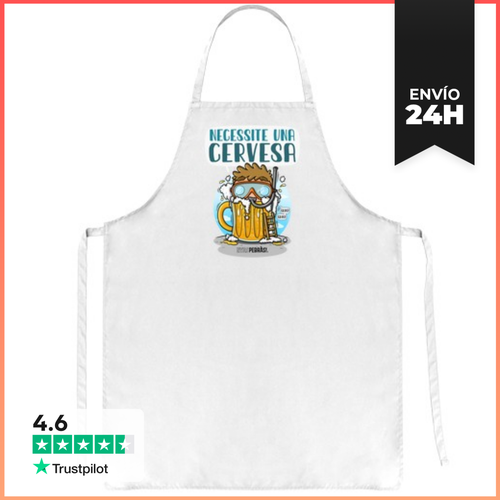 Delantal Necessite Una Cervesa LaTostadora - latostadora.com - Modalova