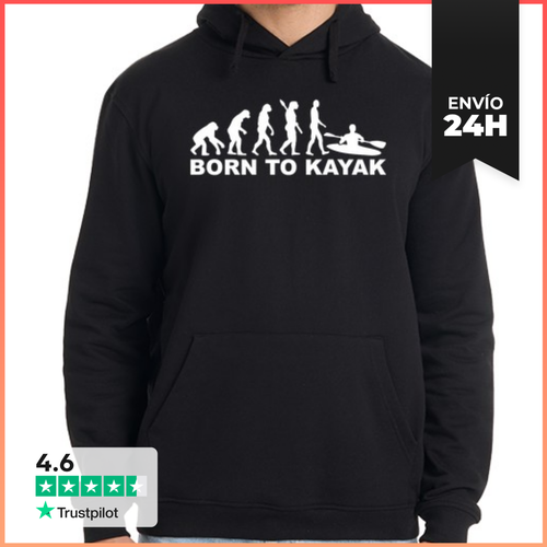 Sudadera Unisex Con Capucha Evolución Del Kayak LaTostadora - latostadora.com - Modalova