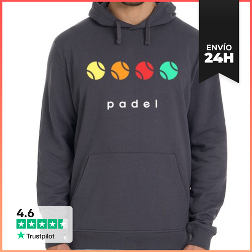 Sudadera Unisex Con Capucha Bolas Padel Vintage LaTostadora - latostadora.com - Modalova