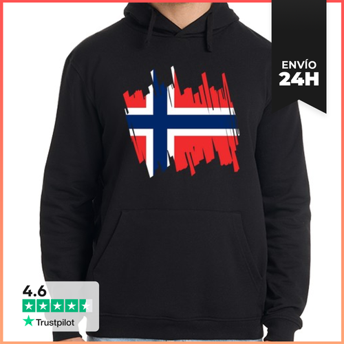 Sudadera Unisex Con Capucha Bandera Noruega LaTostadora - latostadora.com - Modalova