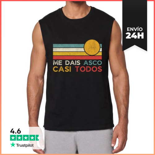 Camiseta Sin Mangas Me Dais Asco Casi Todos LaTostadora - latostadora.com - Modalova