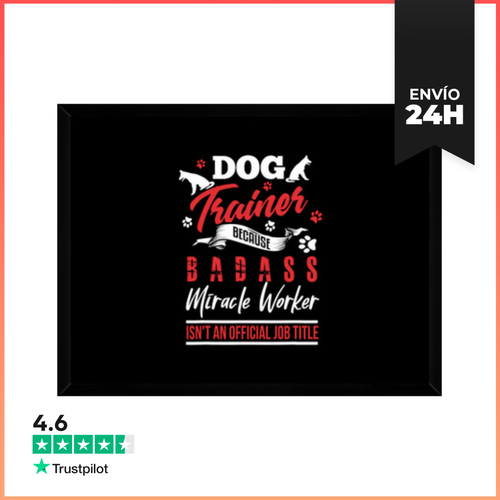Cuadro Con Marco Horizontal Humor De Entrenador De Perros - latostadora.com - Modalova