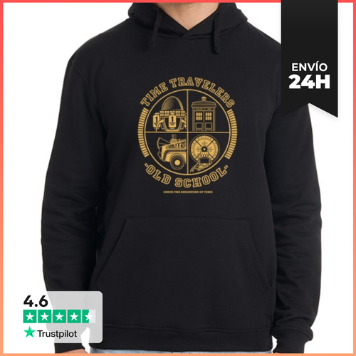 Sudadera Unisex Con Capucha Time Travelers Old School LaTostadora - latostadora.com - Modalova