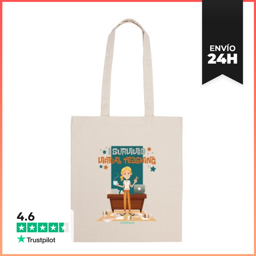Bolsa De Tela I Survived Virtual Teaching - Bolsa De Tela - latostadora.com - Modalova