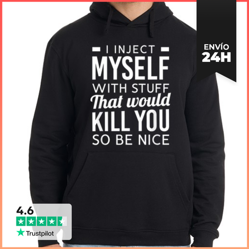 Sudadera Unisex Con Capucha Me Inyecto Cosas Tipo 1 Divertidas - latostadora.com - Modalova