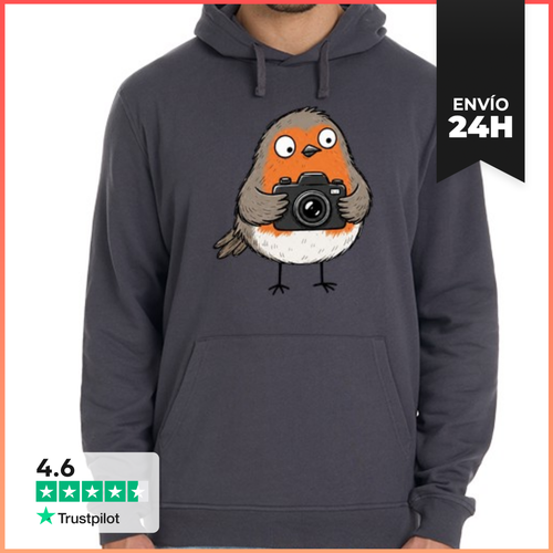 Sudadera Unisex Con Capucha Robin Holding A Camera Funny Original - latostadora.com - Modalova