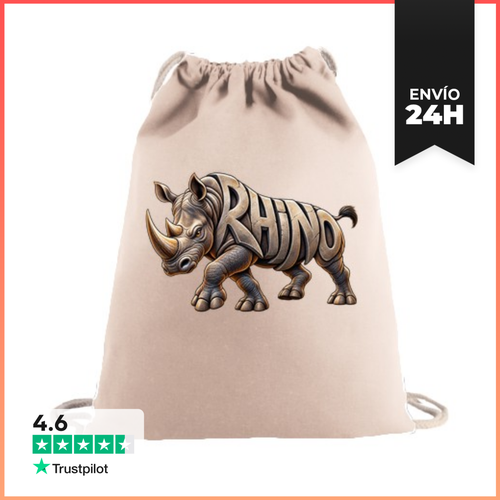 Mochila Saco Con Cuerdas Rinoceronte LaTostadora - latostadora.com - Modalova