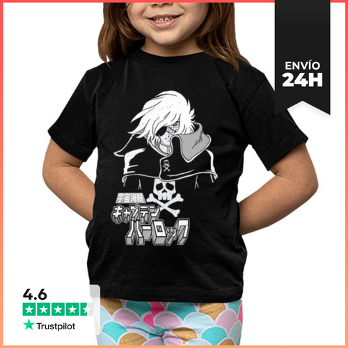 Camiseta Clásica Para Niños Space Pirate Harlock LaTostadora - latostadora.com - Modalova