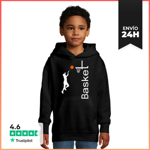 Sudadera Para Niños Con Capucha BASKET NIÑO - NIÑO JUGANDO - latostadora.com - Modalova