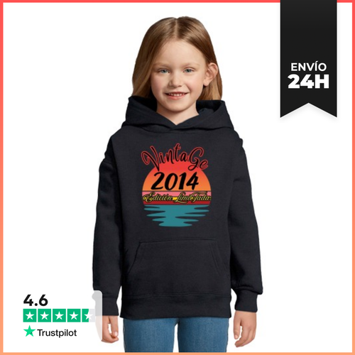 Sudadera Para Niños Con Capucha Vintage 2014 Edición Limitada - latostadora.com - Modalova