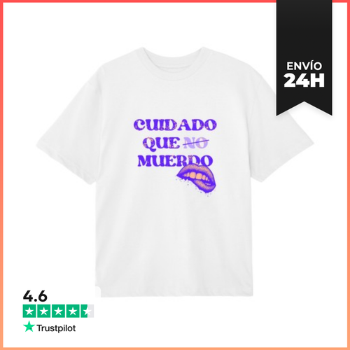 Camiseta Oversize CAMISETA OVERSIZE - CUIDADO QUE MUERDO - latostadora.com - Modalova
