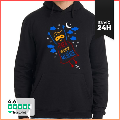 Sudadera Unisex Con Capucha Papá Eres Mi Héroe LaTostadora - latostadora.com - Modalova