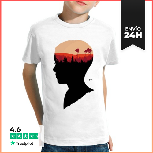 Camiseta Clásica Para Niños Eleven - Stranger Things LaTostadora - latostadora.com - Modalova