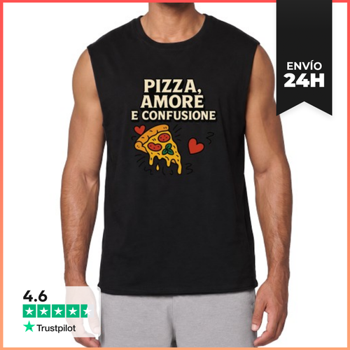 Camiseta Sin Mangas PIZZA AMORE LaTostadora - latostadora.com - Modalova