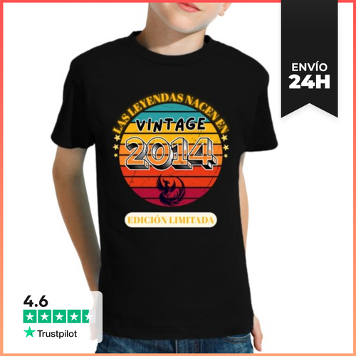 Camiseta Clásica Para Niños Diseño 2014, Cumpleaños 2014, Las - latostadora.com - Modalova
