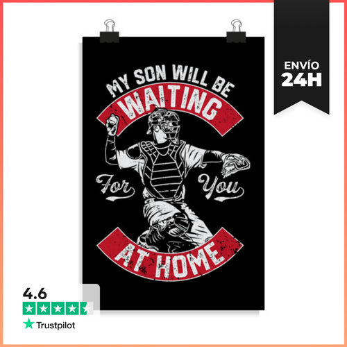 Póster Vertical Mi Hijo Te Estará Esperando En Casa LaTostadora - latostadora.com - Modalova