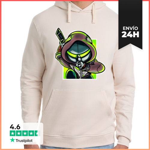 Sudadera Unisex Con Capucha Genji Verde LaTostadora - latostadora.com - Modalova