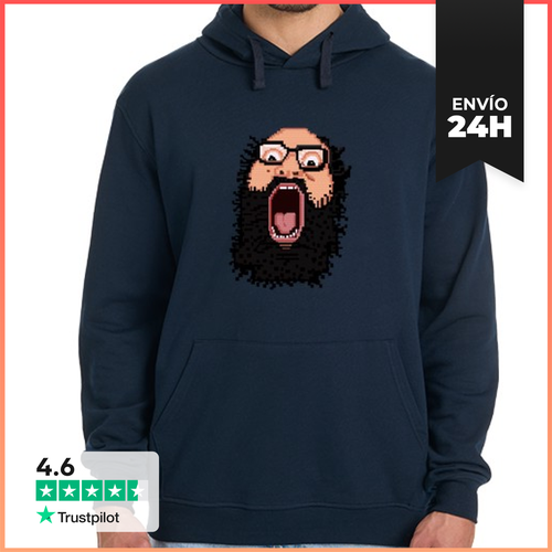 Sudadera Unisex Con Capucha Ignatius Pixel Art Cara LaTostadora - latostadora.com - Modalova