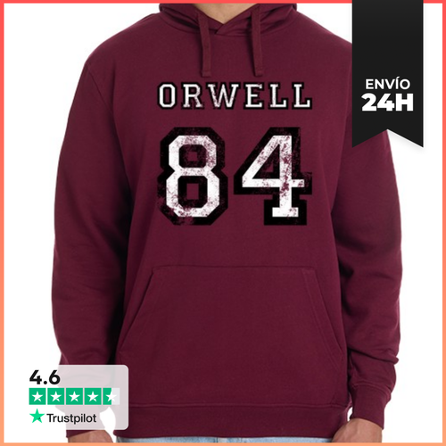 Sudadera Unisex Con Capucha Orwell 84 LaTostadora - latostadora.com - Modalova