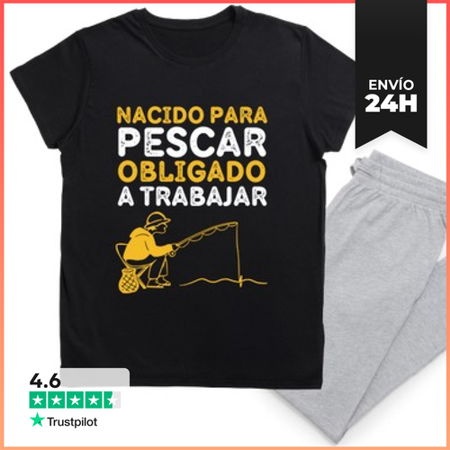 Pijama Nacido Para Pescar Obligado A Trabajar LaTostadora - latostadora.com - Modalova