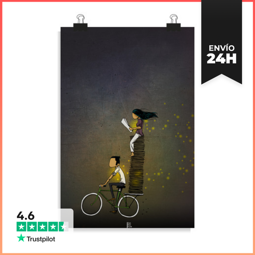 Póster Vertical En Bicicleta LaTostadora - latostadora.com - Modalova