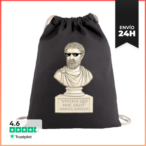Mochila Saco Con Cuerdas Marco Aurelio El Estoico Cachondo - latostadora.com - Modalova