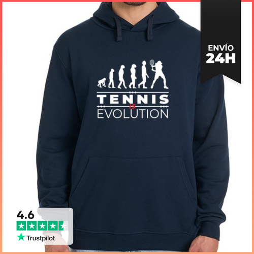 Sudadera Unisex Con Capucha El Tenis Es Evolución Mensaje Humor - latostadora.com - Modalova