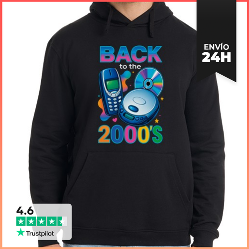 Sudadera Unisex Con Capucha Back To The 2000s Nostalgia Anos 2000 - latostadora.com - Modalova