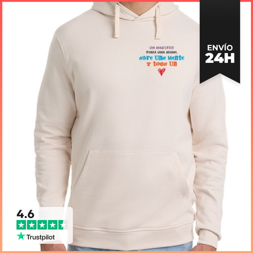 Sudadera Unisex Con Capucha Un Maestro Toca Un Corazón - latostadora.com - Modalova