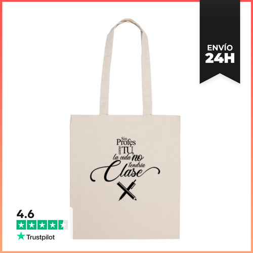 Bolsa De Tela Profe Con Clase LaTostadora - latostadora.com - Modalova