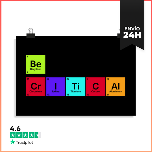 Póster Horizontal Be Critical LaTostadora - latostadora.com - Modalova