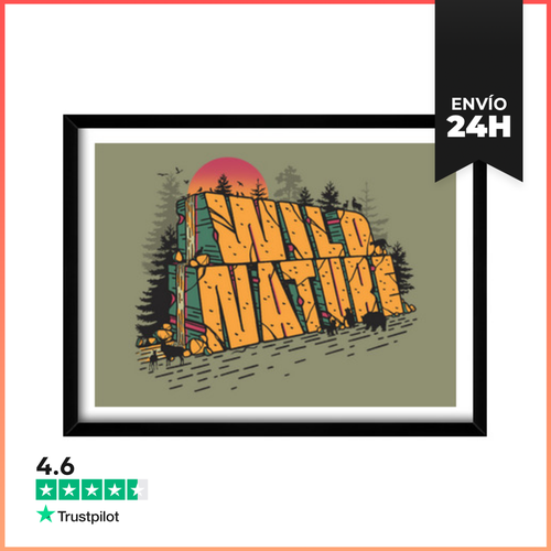 Cuadro Con Marco Horizontal Wild Nature LaTostadora - latostadora.com - Modalova