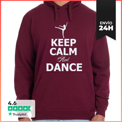 Sudadera Unisex Con Capucha KEEP CALM AND DANCE LaTostadora - latostadora.com - Modalova