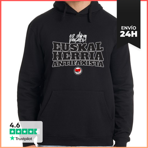 Sudadera Unisex Con Capucha Euskal Herria Antifaxista LaTostadora - latostadora.com - Modalova