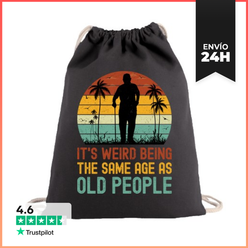 Mochila Saco Con Cuerdas ITS WEIRD BEING THE SAME AGE AS OLD - latostadora.com - Modalova