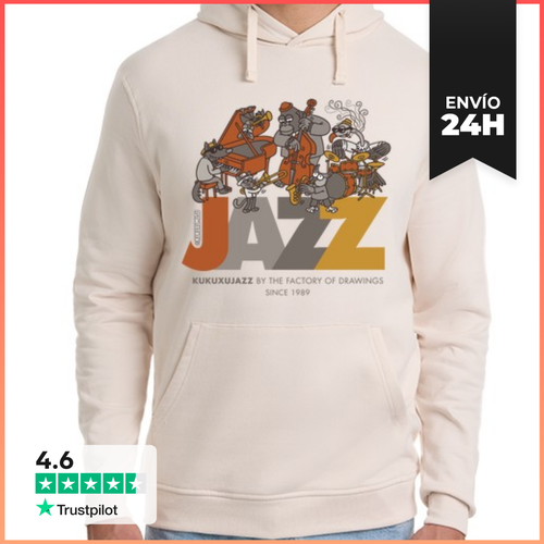 Sudadera Unisex Con Capucha JAZZ-BLANCO LaTostadora - latostadora.com - Modalova