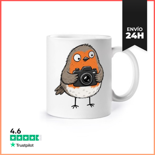 Taza Robin Holding A Camera Funny Original Gift For Robin Lovers - latostadora.com - Modalova
