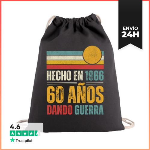 Mochila Saco Con Cuerdas Hecho En 1966, 60 Años Cumpleaños - latostadora.com - Modalova