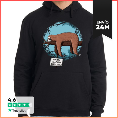 Sudadera Unisex Con Capucha Five Minutes More Please - latostadora.com - Modalova