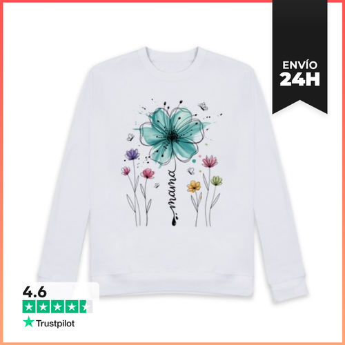 Sudadera Unisex MAMA FLORES BOHO PRIMAVERA FLORAL LaTostadora - latostadora.com - Modalova