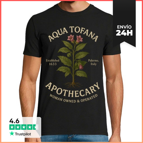 Camiseta Hombre Clásica Aqua Tofana 1633 Boticario Veneno Palermo - latostadora.com - Modalova