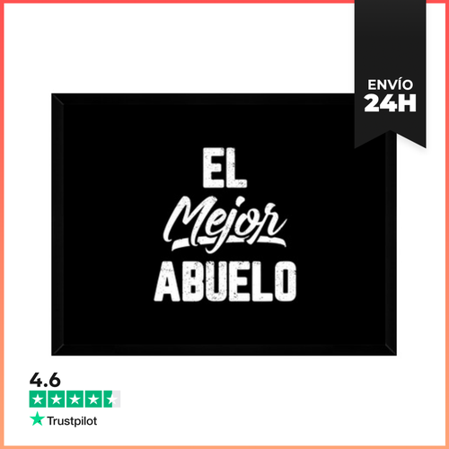 Cuadro Con Marco Horizontal Regalo Del Día Del Padre Abuelo - latostadora.com - Modalova