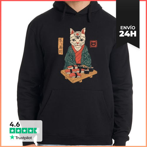 Sudadera Unisex Con Capucha Bar De Sushi Neko LaTostadora - latostadora.com - Modalova