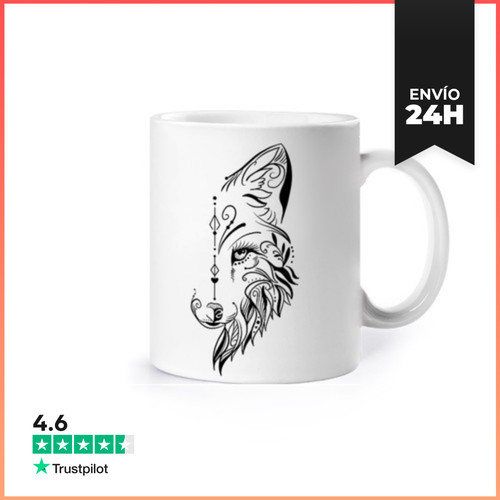 Taza Diseño Ornamental De Media Cabeza De Lo LaTostadora - latostadora.com - Modalova