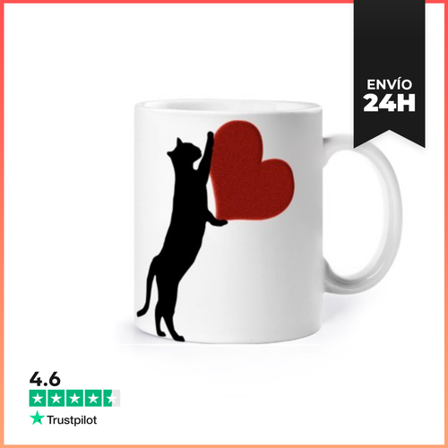 Taza, Gato Con Corazon LaTostadora - latostadora.com - Modalova