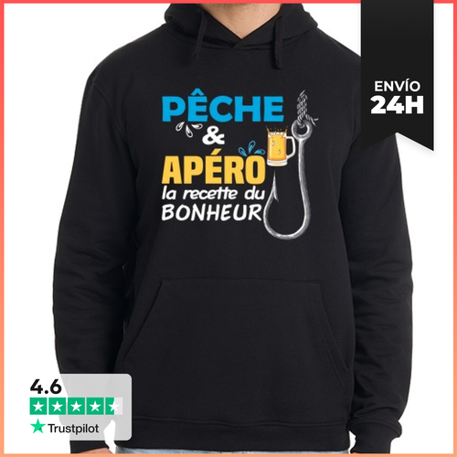 Sudadera Unisex Con Capucha Pesca Y Aperitivos Humor Pescador - latostadora.com - Modalova