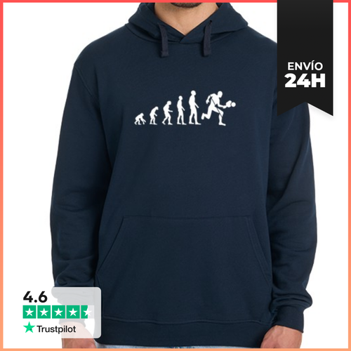 Sudadera Unisex Con Capucha Evolución Del Humor Padel Padel - latostadora.com - Modalova